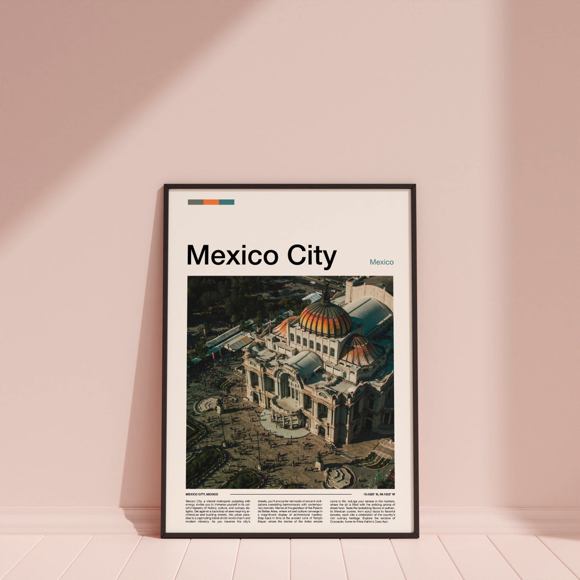 Mexico City Print Mexico City Poster Mexico City Wall Art Mexico City Art Print Mexico City Photo - Image 4
