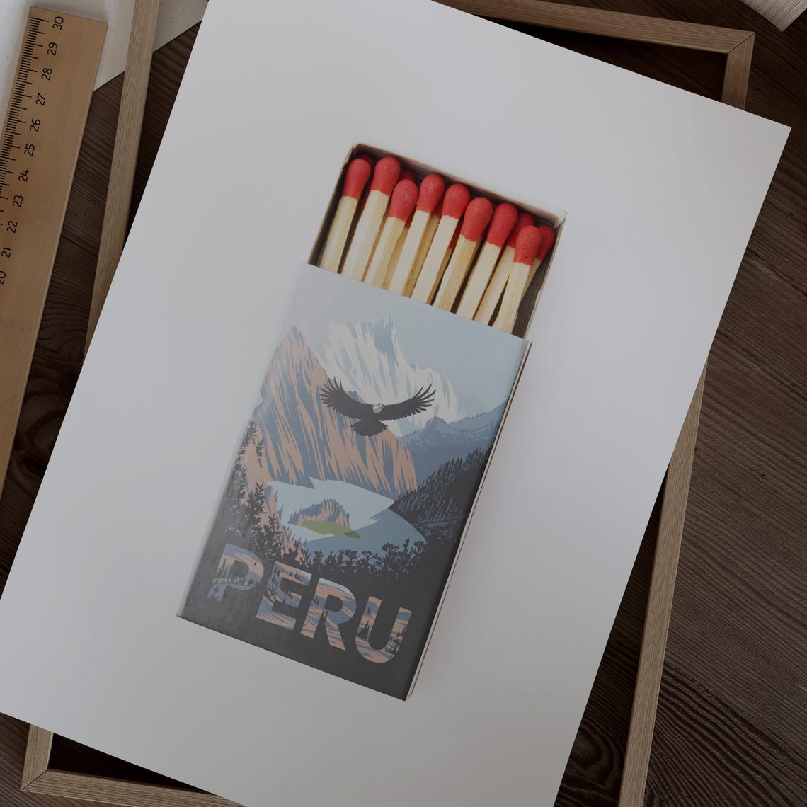 Peru Matchbox Print Peru Print Peru Poster Peru Wall Art Peru Art Print Peru Gifts - Image 2