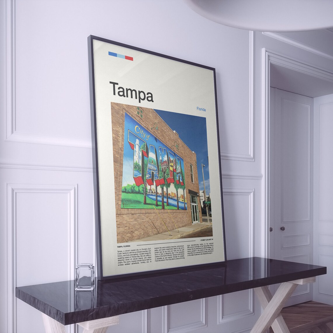 Tampa Florida City of Tampa Mural Brick Wall Street Art Photo Poster - Image 2
