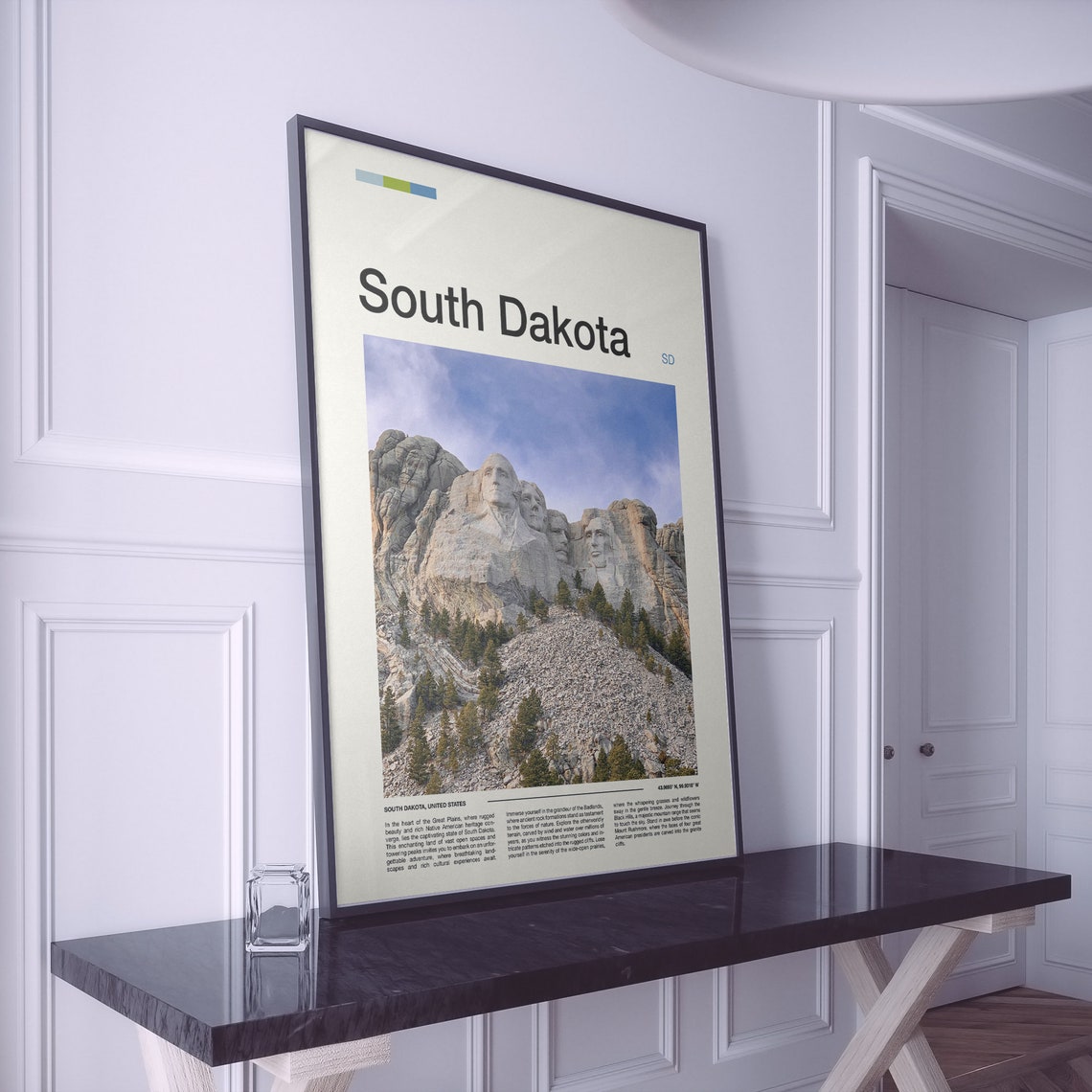 South Dakota Mount Rushmore National Memorial Granite Poster - Image 2