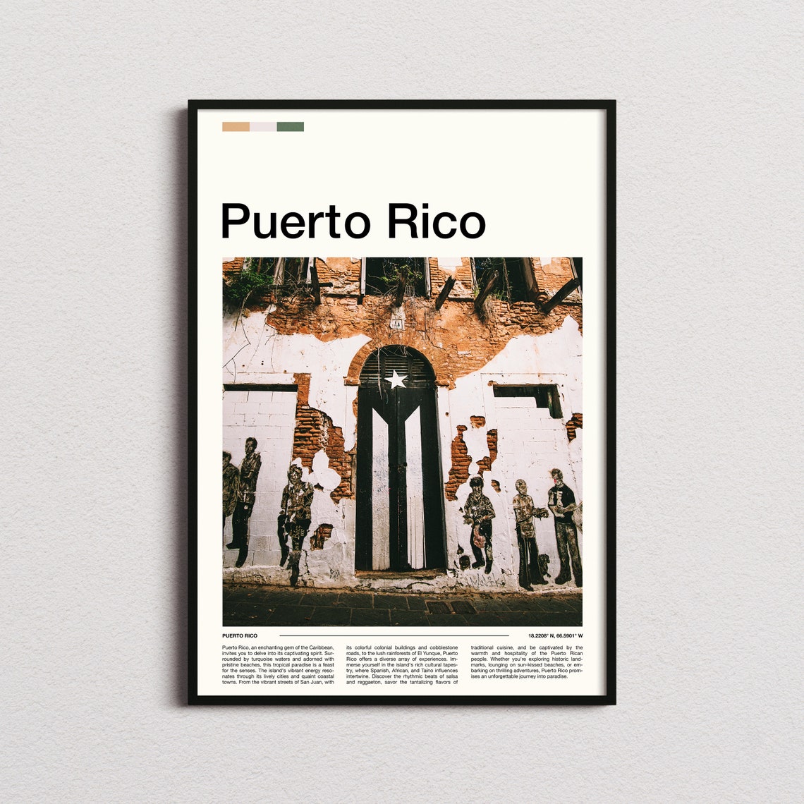 Puerto Rico Print Puerto Rico Poster Puerto Rico Wall Art Puerto Rico Art Print Puerto Rico Photo