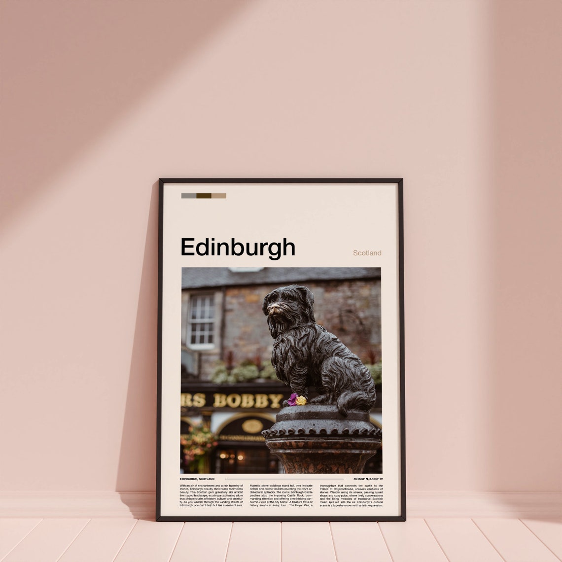 Edinburgh Scotland Greyfriars Bobby Statue Dog Memorial Poster - Image 4