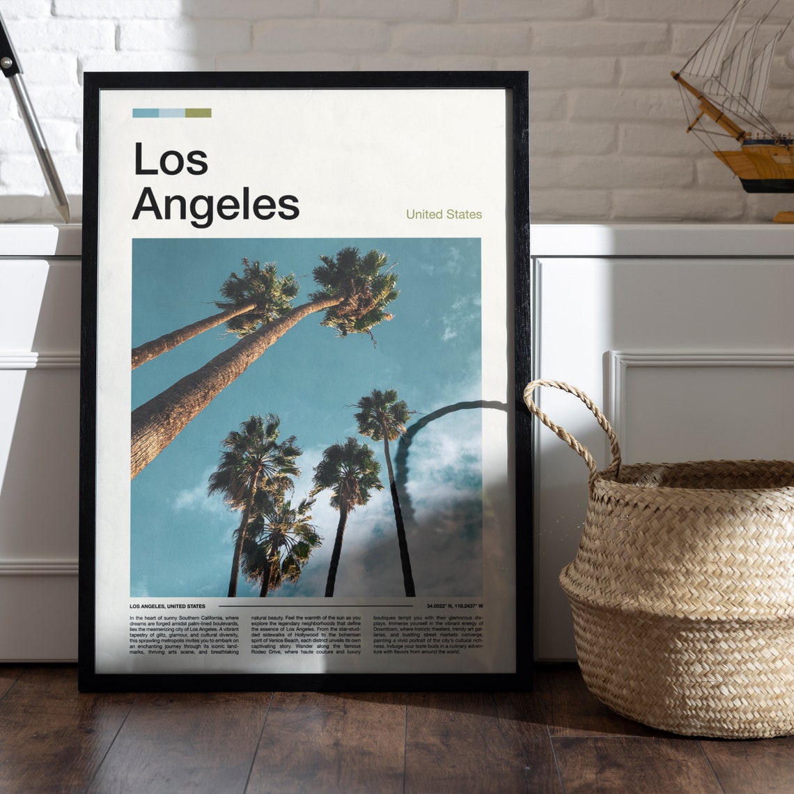 Los Angeles Print Los Angeles Poster Los Angeles Wall Art California Art Print Los Angeles Photo - Image 5