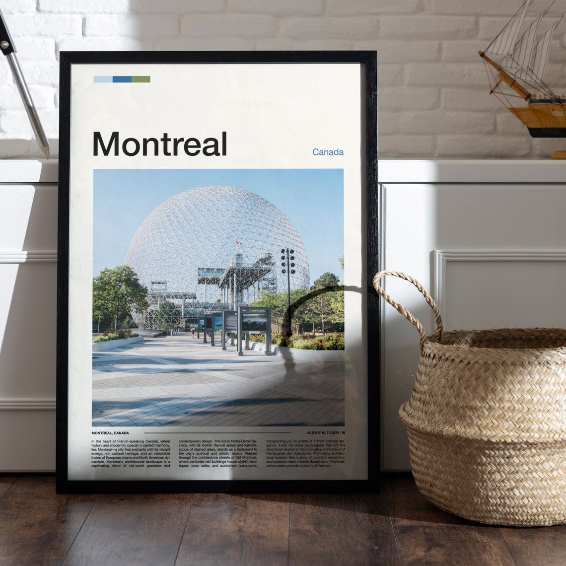 Montreal Biosphere Dome Canada Expo 67 Landmark Photo Poster - Image 5