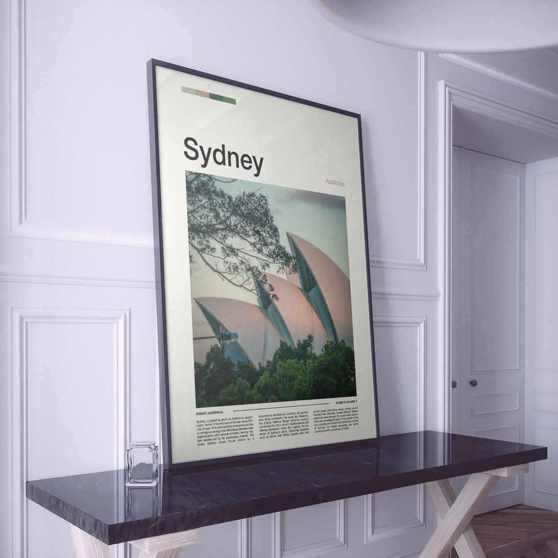 Sydney Australia Opera House Icon Sail Roof Architecture Poster - Image 2