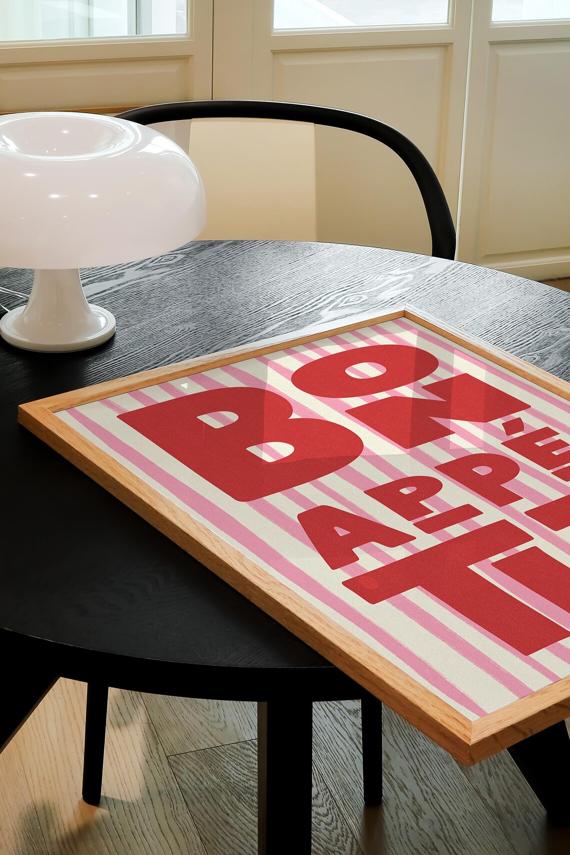 Bon Appetit Kitchen Wall Art, French Quote Poster - Image 4