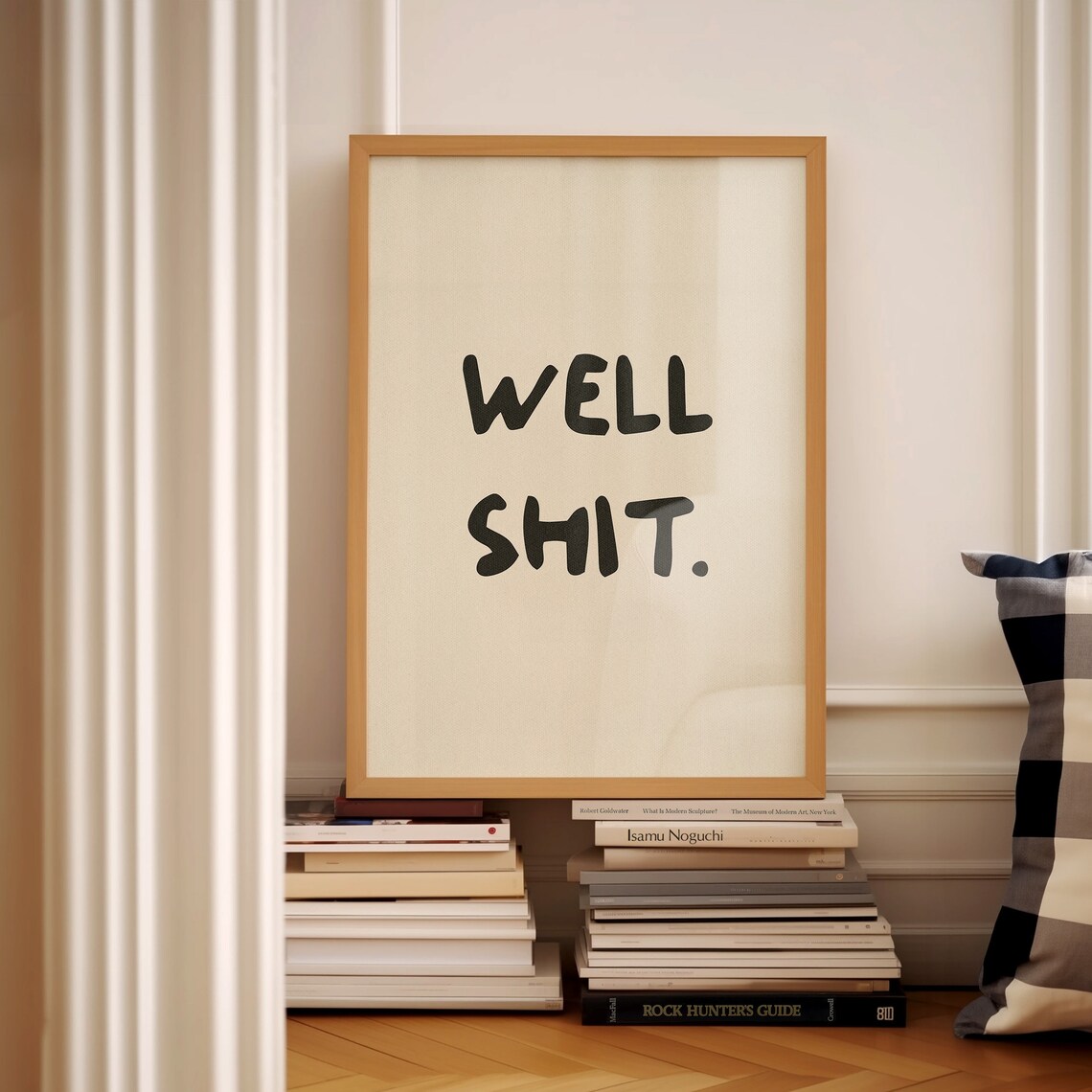 Well Shit Typography Poster, Funny Bathroom Decor - Image 2