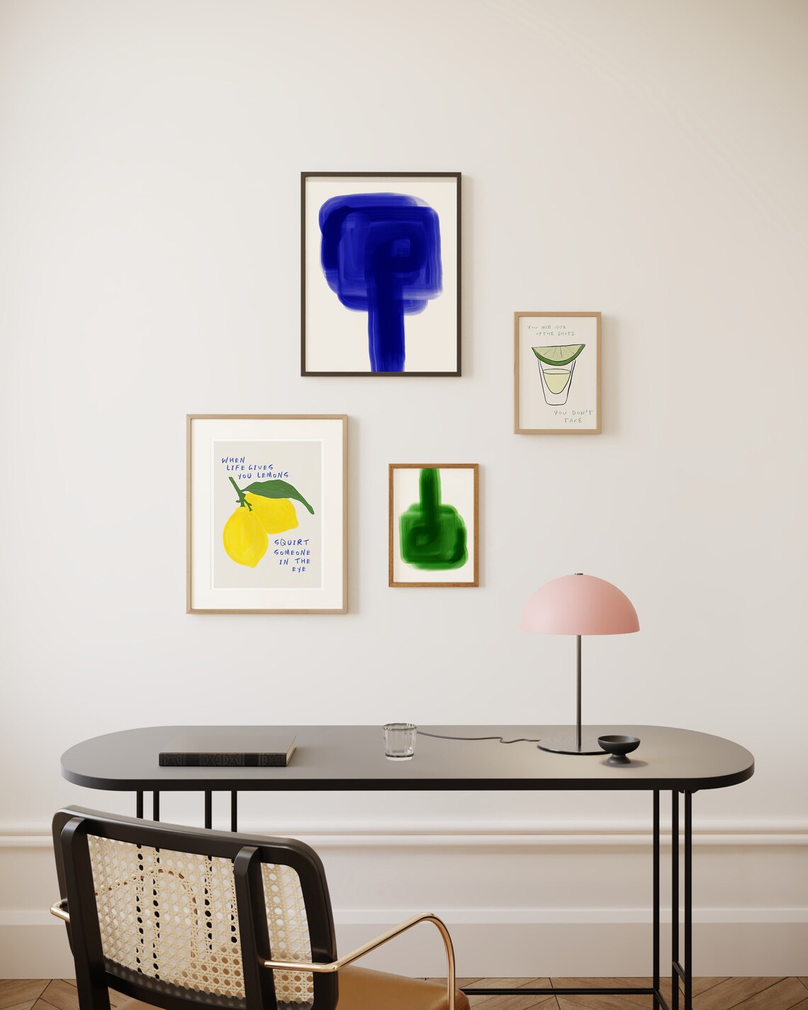 You Miss 100 Of The Shots Art Print, Bar Cart Decor - Image 2