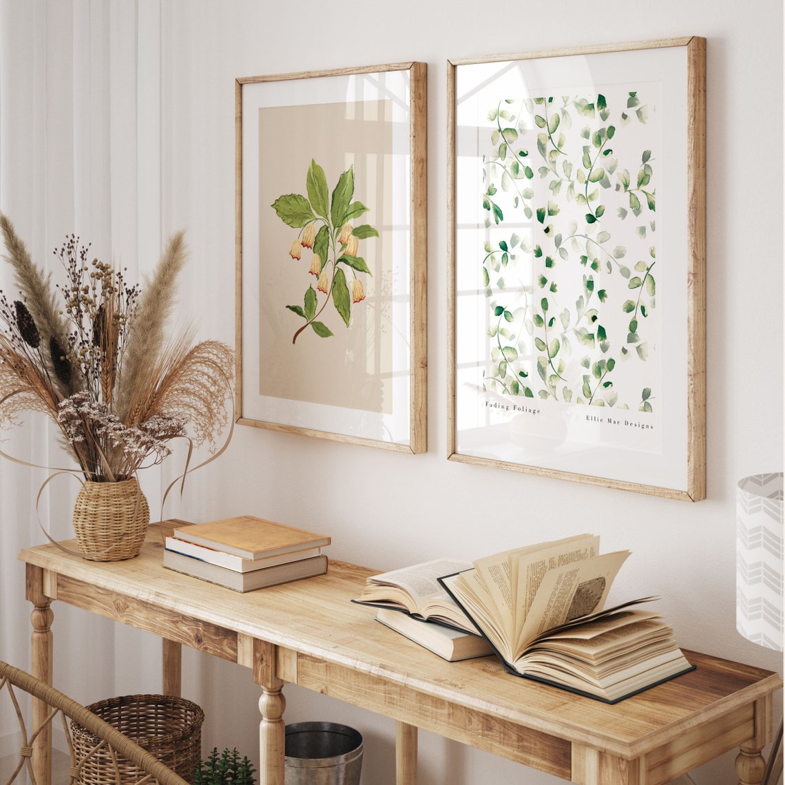 Fading Foliage Art Print, Scandinavian Botanical - Image 3