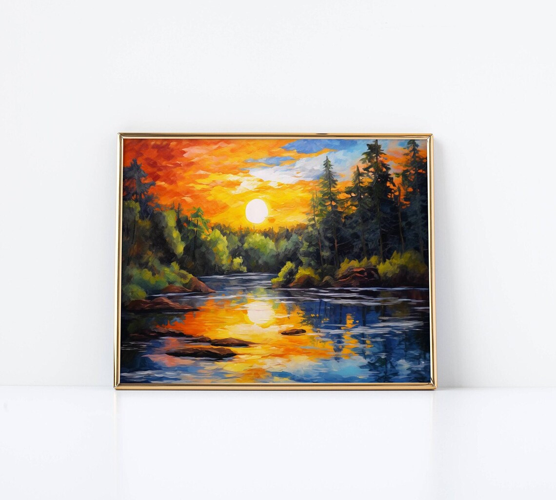 Tanya Shatseva Rencontre Winslow Homer, Vibrant Sunset - Image 2