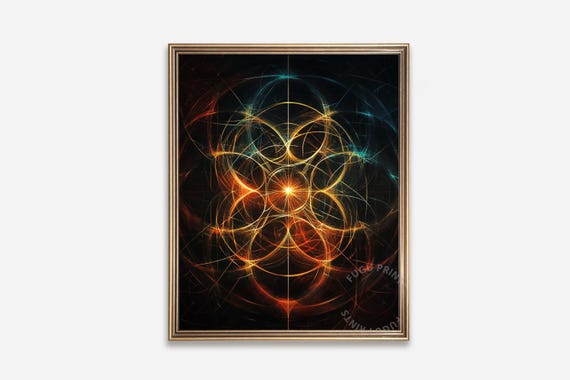 Fractal Art Geometric Wall Art Print