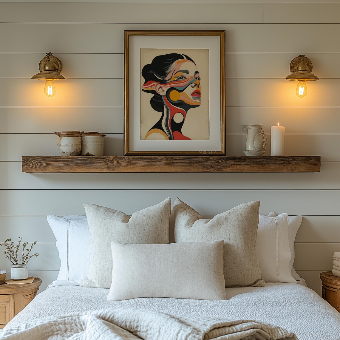 Abstract Woman Portrait, Graphic Face Illustration - Image 2
