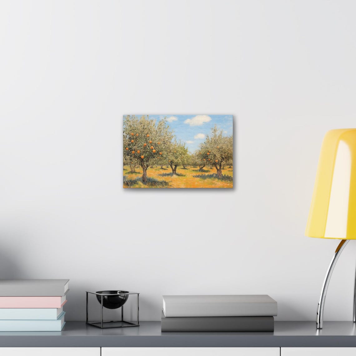 Ripe Orange Trees Grove Sunny Citrus Orchard Landscape Poster - Image 6