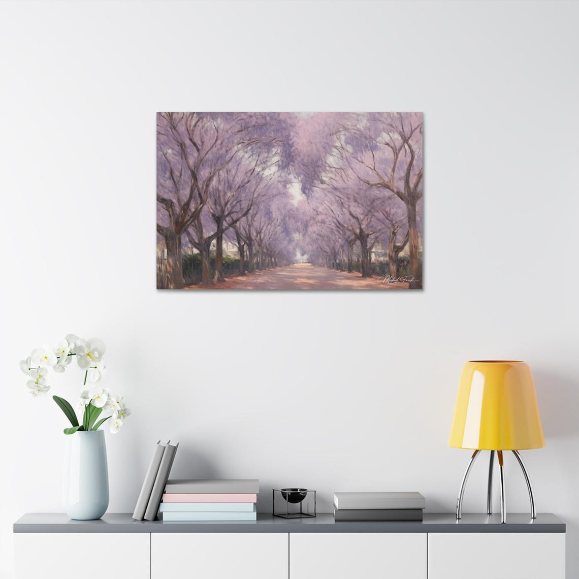 Blooming Jacaranda Avenue Spring Purple Trees Path Art Poster - Image 7