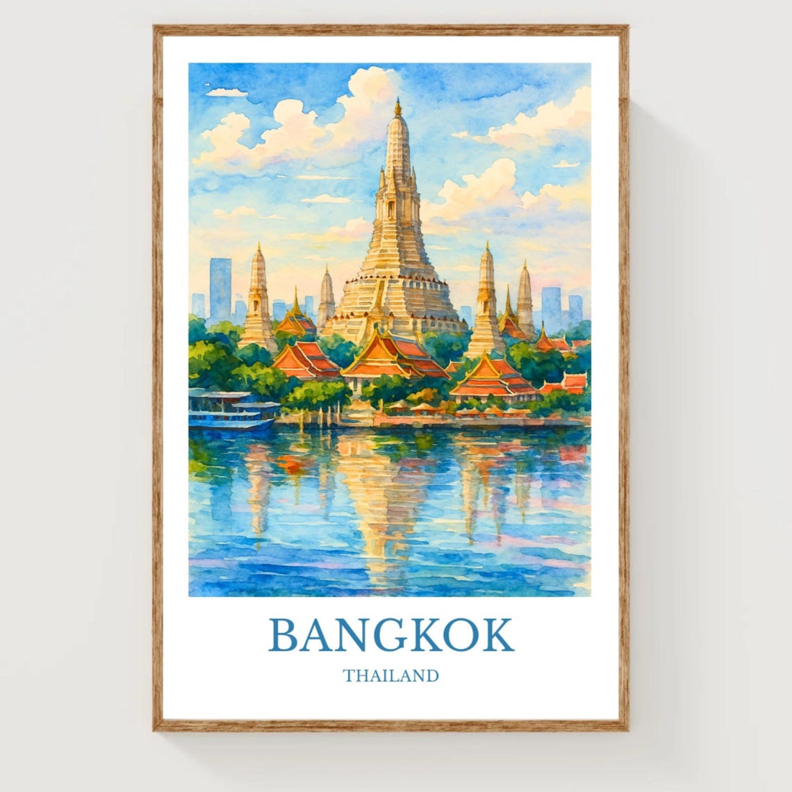 Bangkok Travel Poster