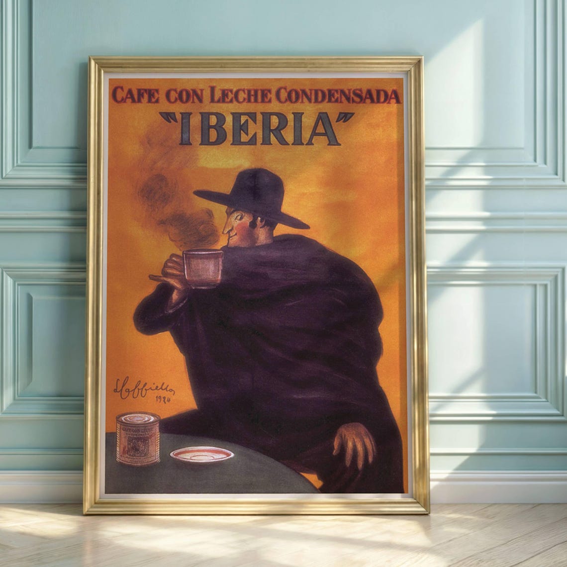 Leonetto Cappiello Iberia Coffee Spanish Vintage Advertising Poster