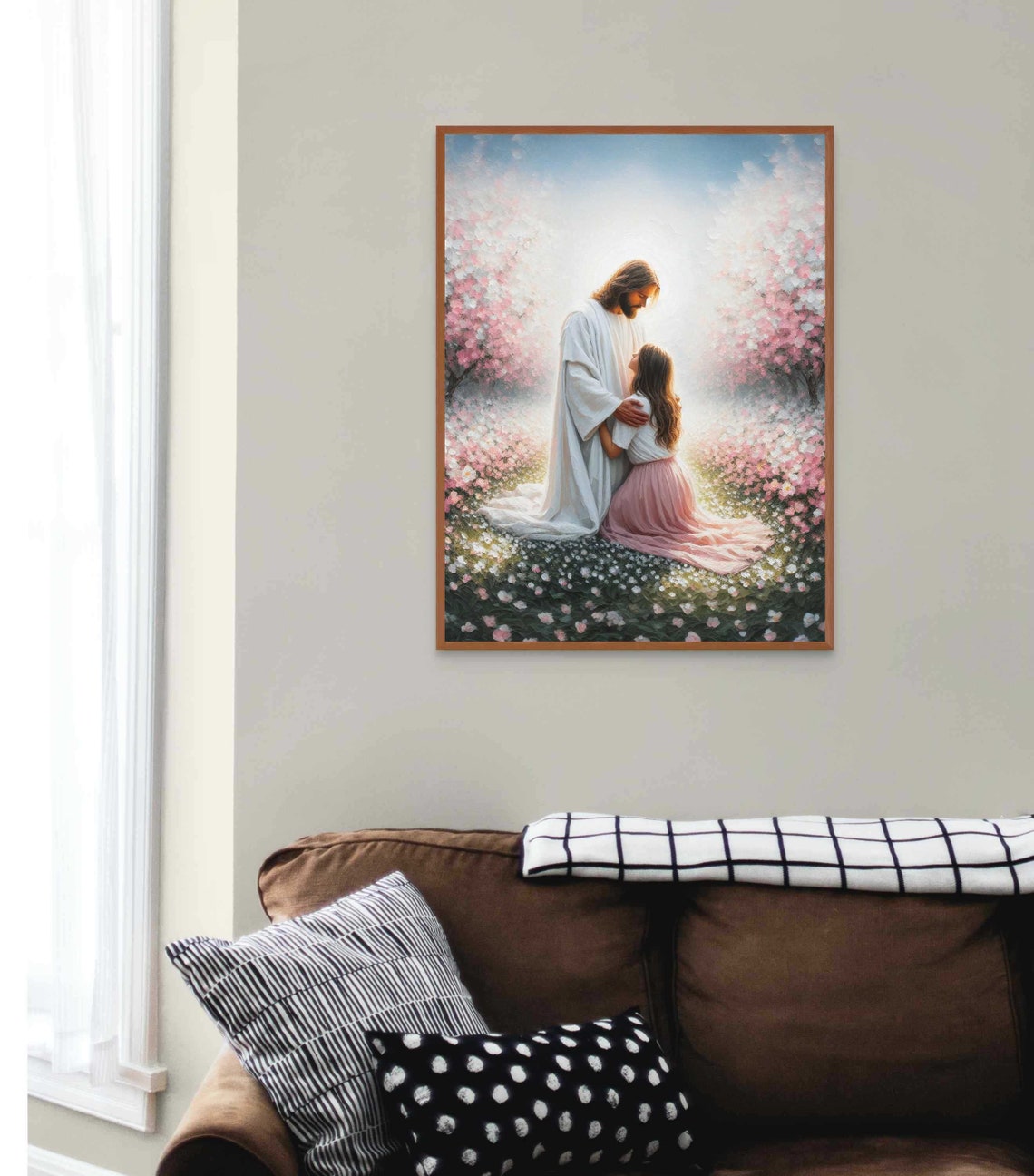Child Of God Christian Wall Art Jesus And Woman Jesus Wall Art Lds Art Bible Prints Jesus And Girl Art Modern Christian Art For Women - Image 5