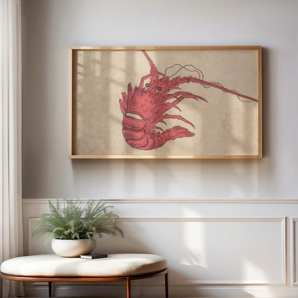 Lobster Neutral Coastal Art For TV - Image 3