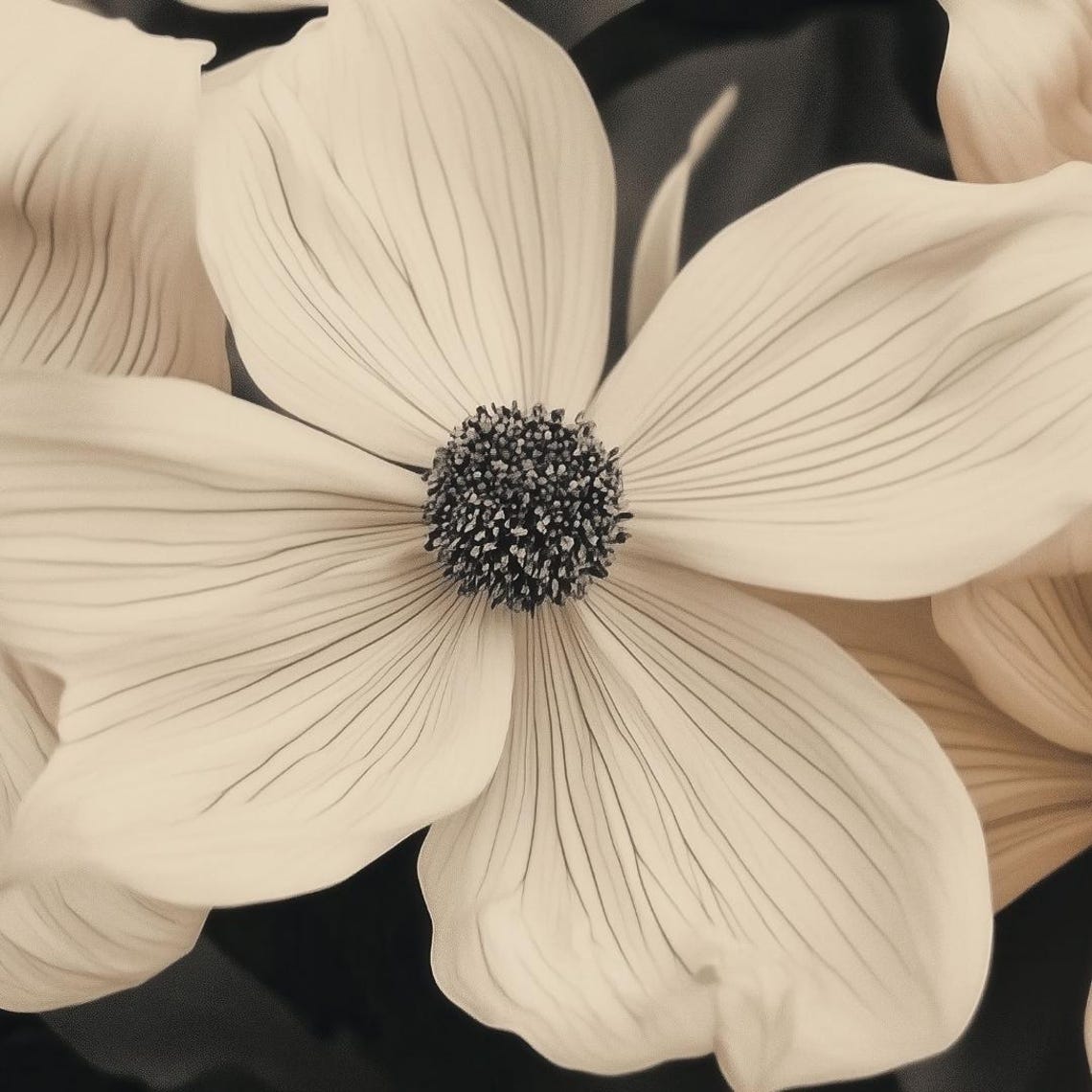 Cream Daisy Macro Floral Photography Beige Neutral Botanical Wall Art - Image 4