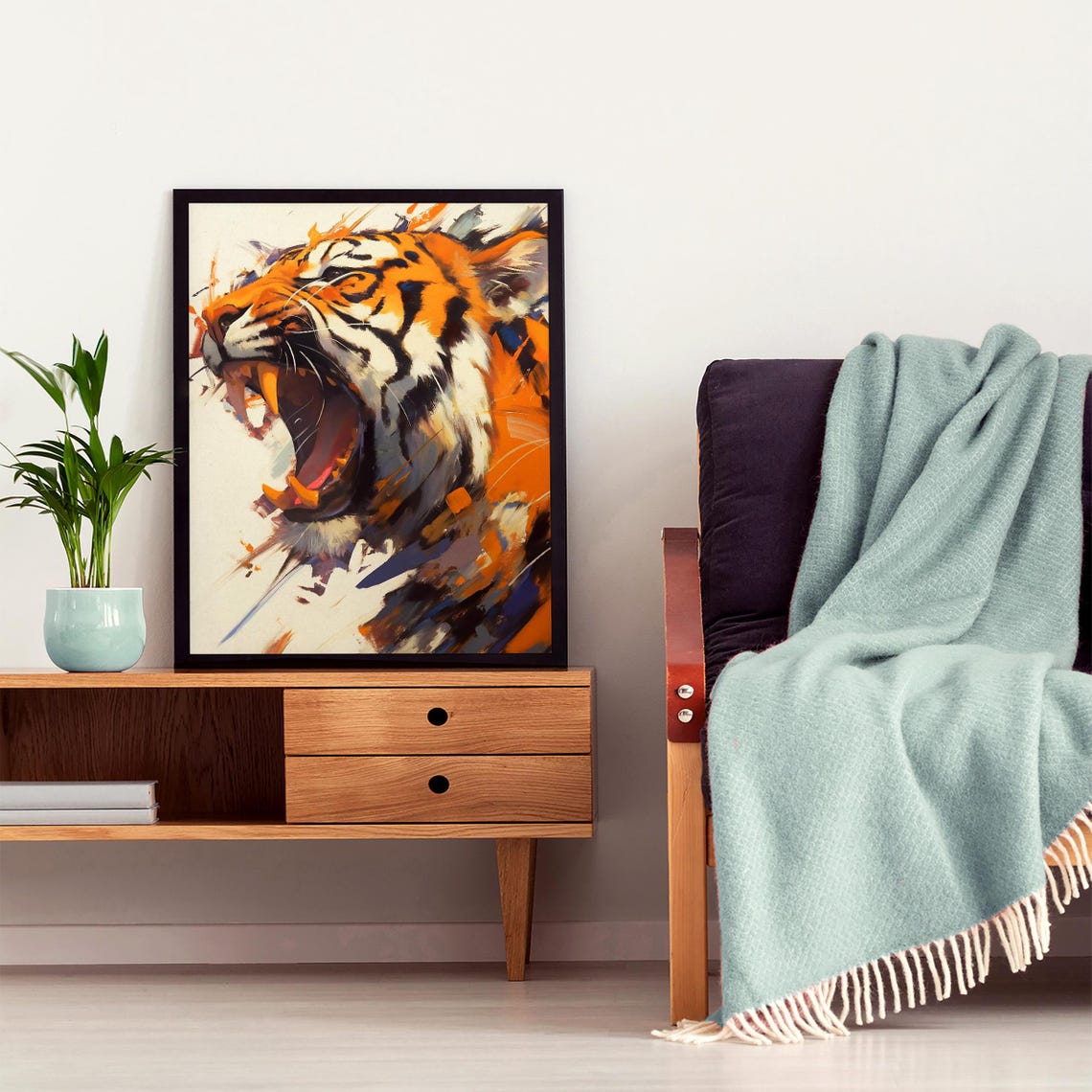 Bengal Tiger Wildcat Panther Gift For Her Bold Apex Cat Decor Wildlife Cat - Image 6