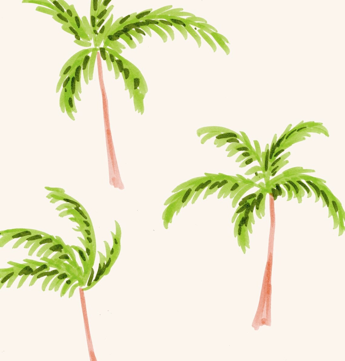 Palm Trees Neutral Tropical Art Print, Bohemian Decor - Image 4