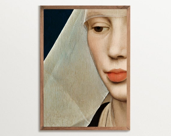 Medieval Woman Portrait, Gothic Renaissance Art Print