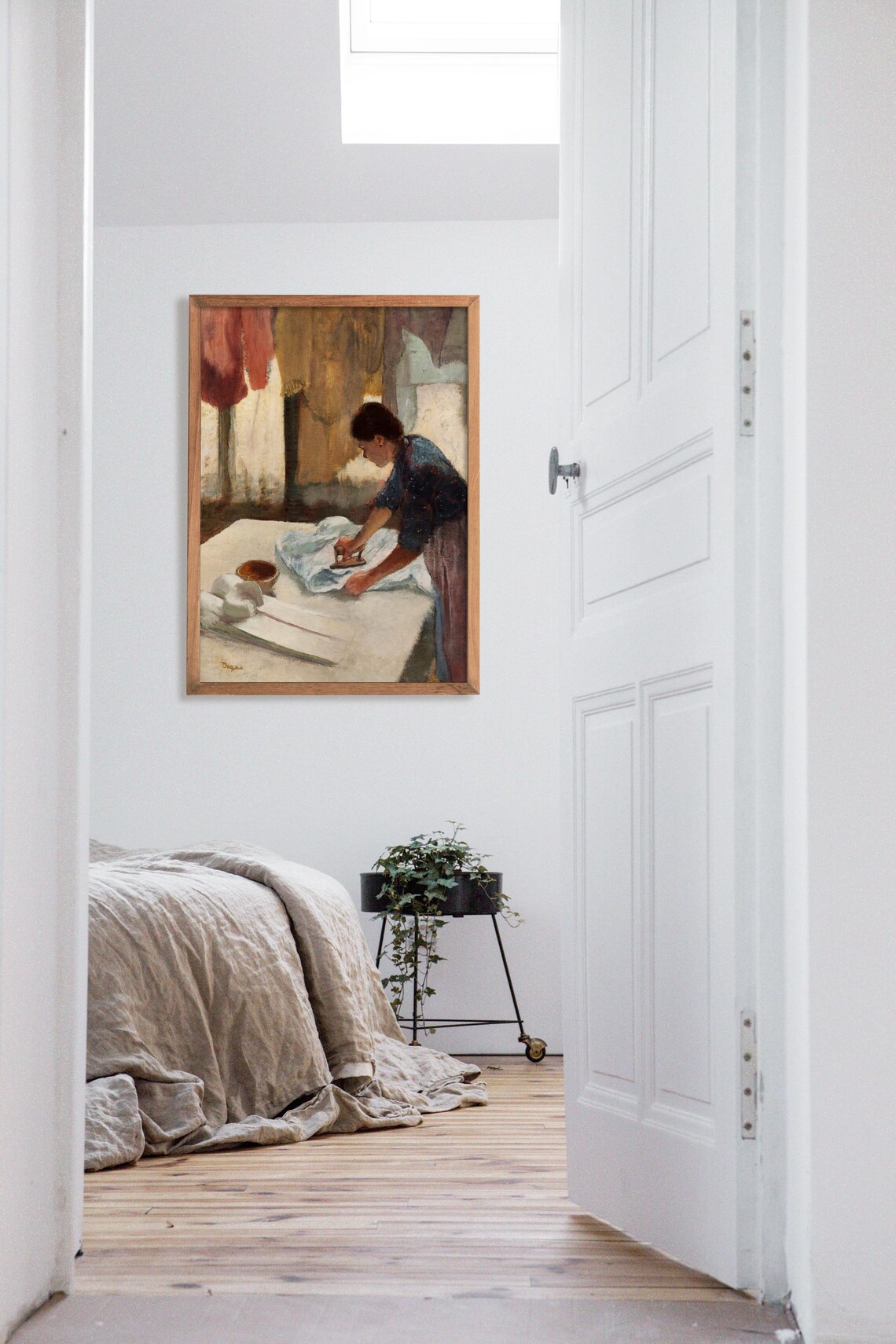 Laundry Room Art, Antique Portrait Painting - Image 2