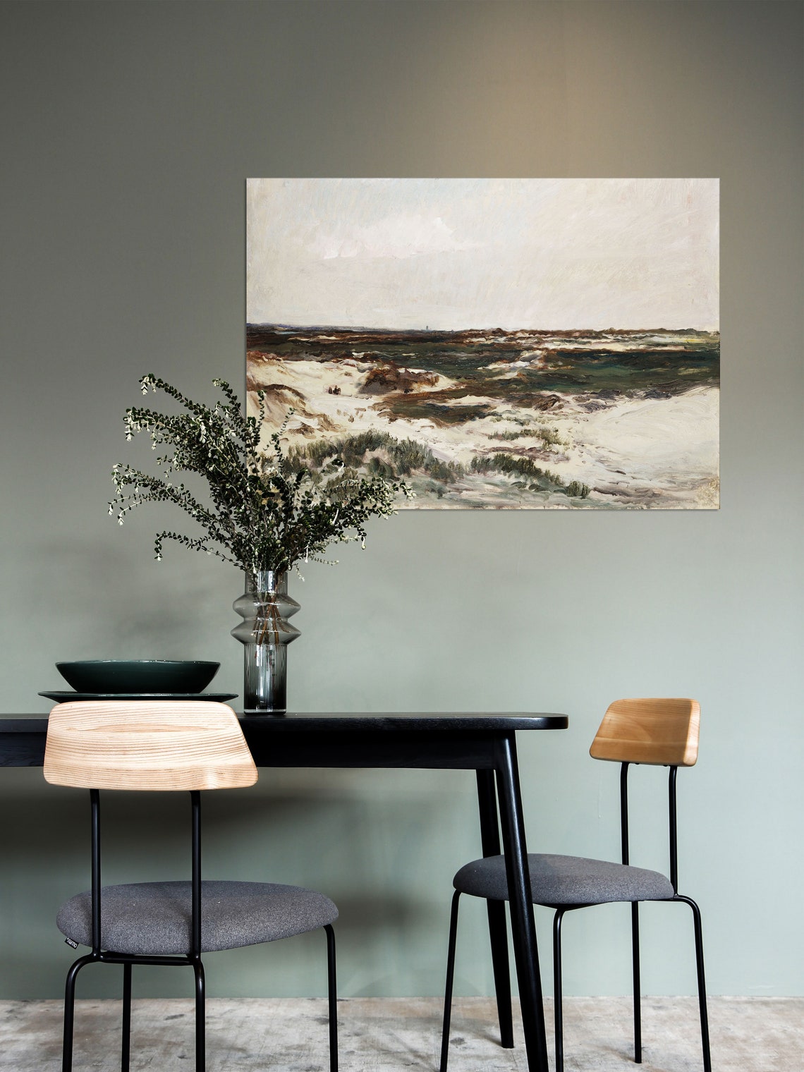 The Dunes At Camiers Vintage Coastal Art Print - Image 2