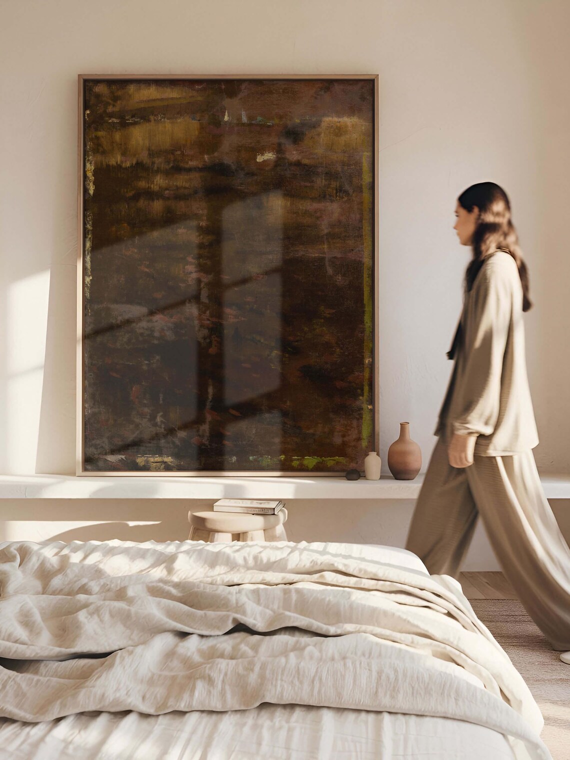 Moody Abstract, Wabi Sabi Home Decor Art Print - Image 2