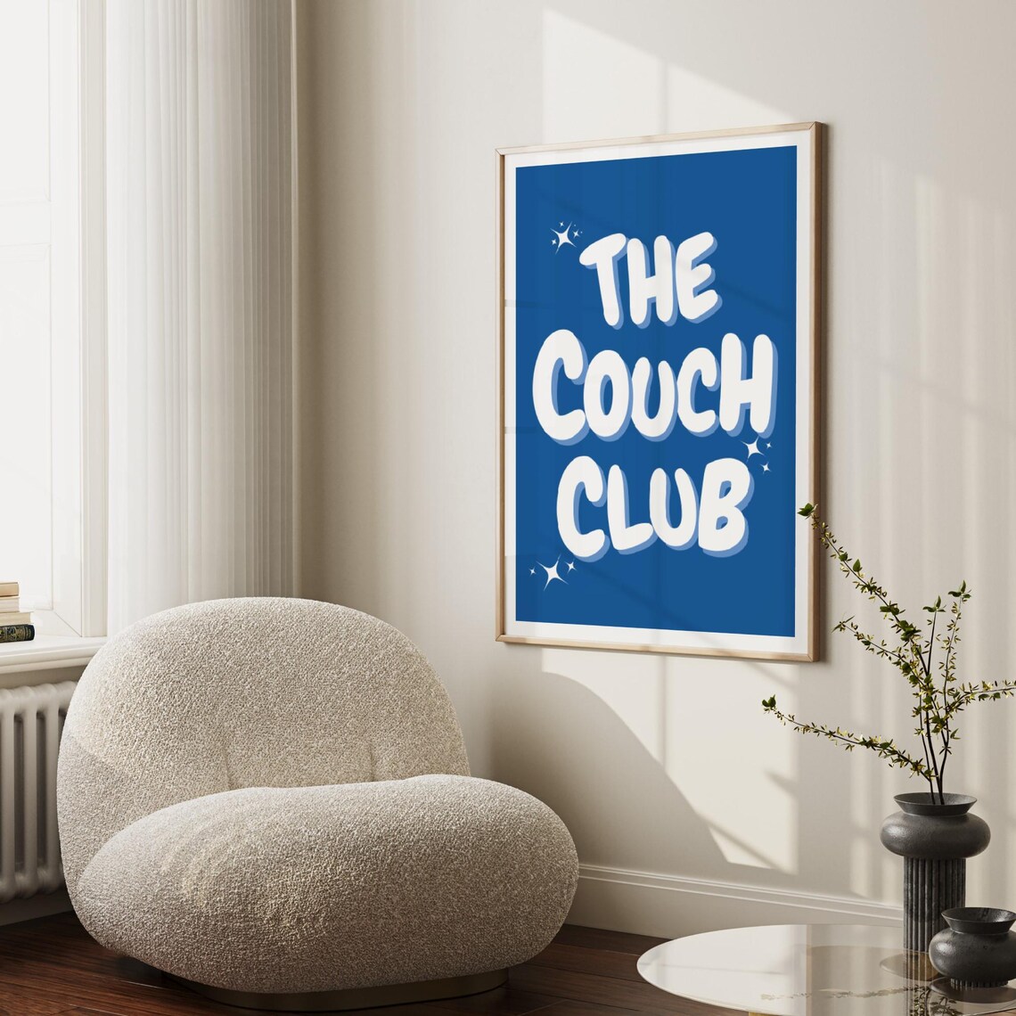 The Couch Club Funny Quote Wall Art Print - Image 4