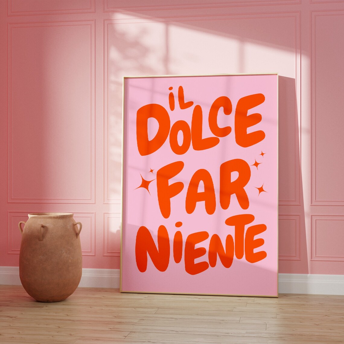Il Dolce Far Niente Art Print, Italian Phrase Typography - Image 2
