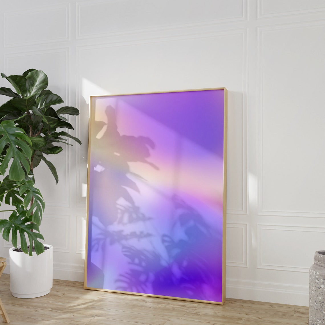 Purple Aura Gradient Lavender Pastel Minimalist Aesthetic Poster - Image 5