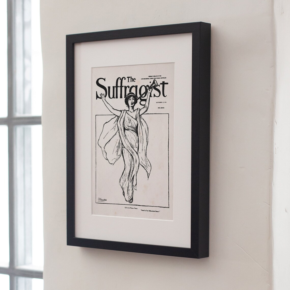 The Suffragist 1914 Cover Woman Suffrage Vintage Feminist Poster Print - Image 4