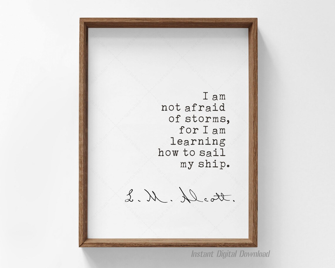 Little Women Quote Louisa May Alcott Book Lovers Gifts Poster Gifts For Women
