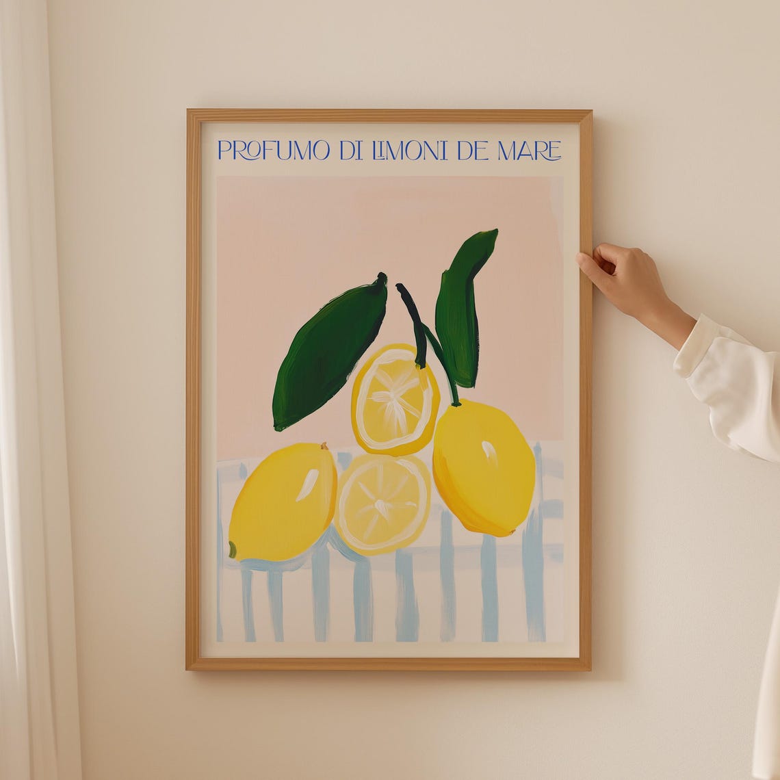 Profumo di Limoni Bold Italian Lemon Minimalist Kitchen Poster