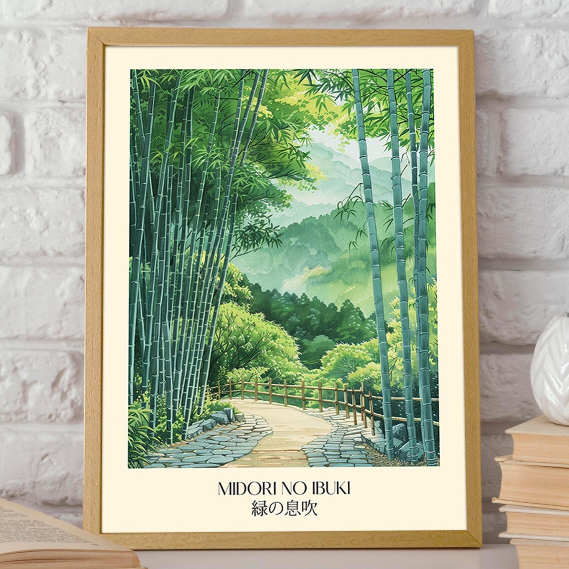 Bamboo Forest, Japanese Art Poster, Breath Of Green - Image 2