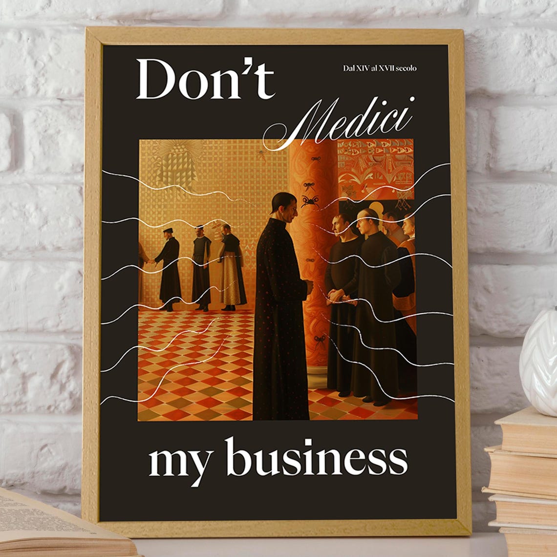 Noble Court Artwork Dont Medici My Business Print Medieval Satire Wall Art Dark Academia Home Decor Poster Or Print - Image 2