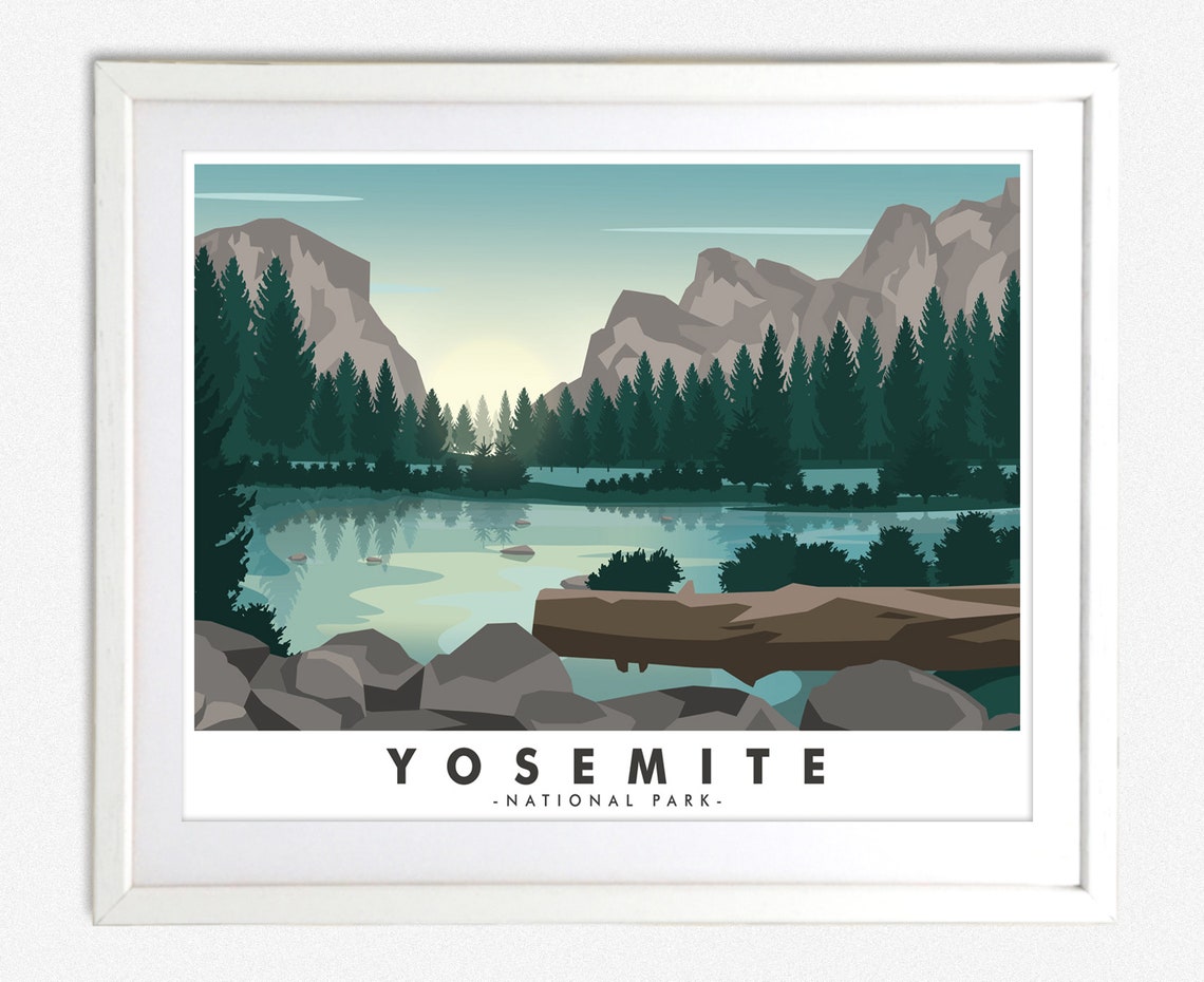 Yosemite Travel Poster Yosemite National Park Print Relive The Breathtaking Beauty Of Yosemite Perfect For Nature Lovers Travel Enthusiasts - Image 2