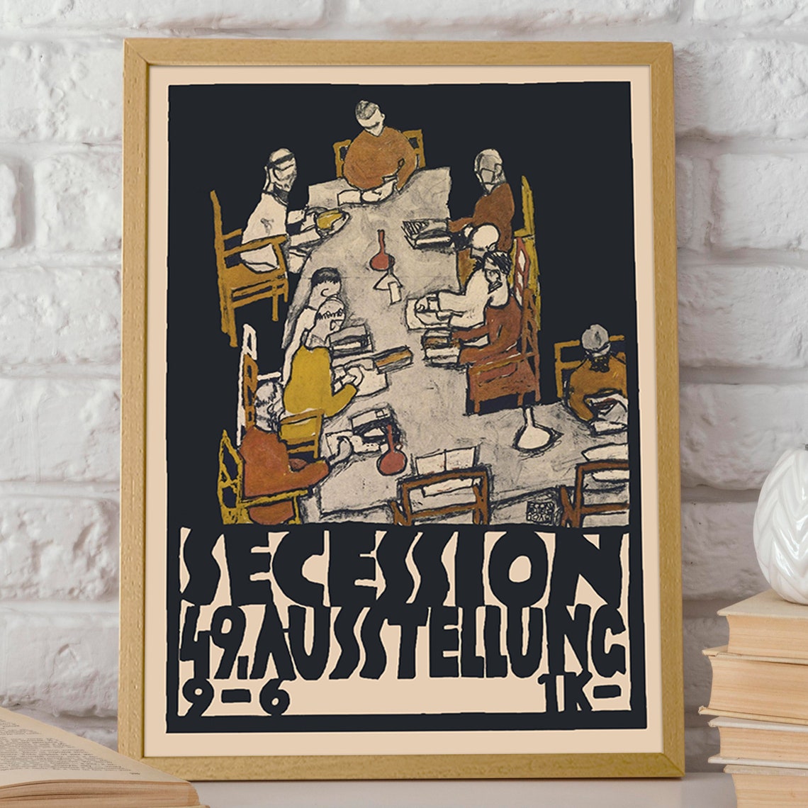 Vienna Secession by Egon Schiele, Art Nouveau Print - Image 2