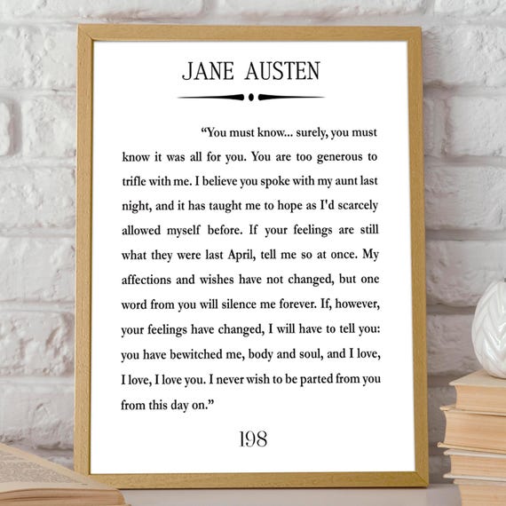 Jane Austen, Mr Darcy, Pride And Prejudice Art Print