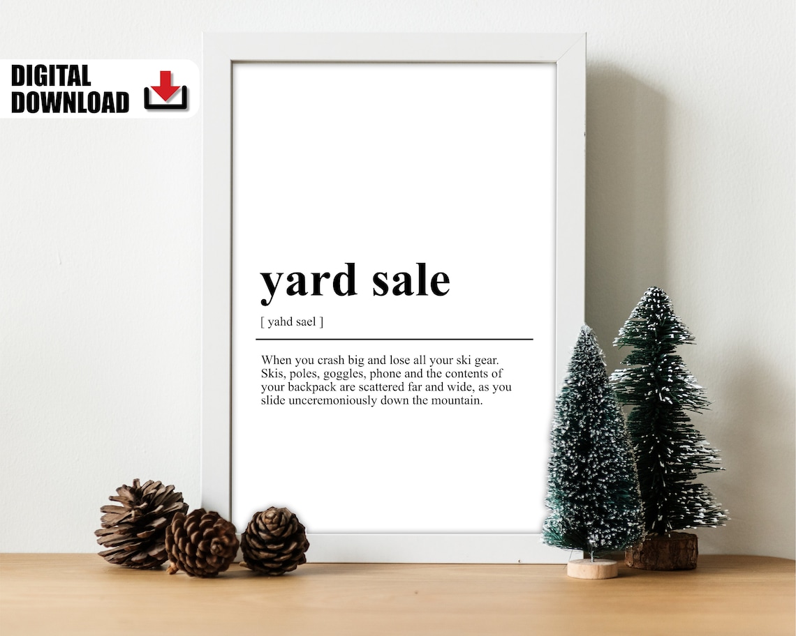 Aprs Ski Definition Poster, Gift For Skier