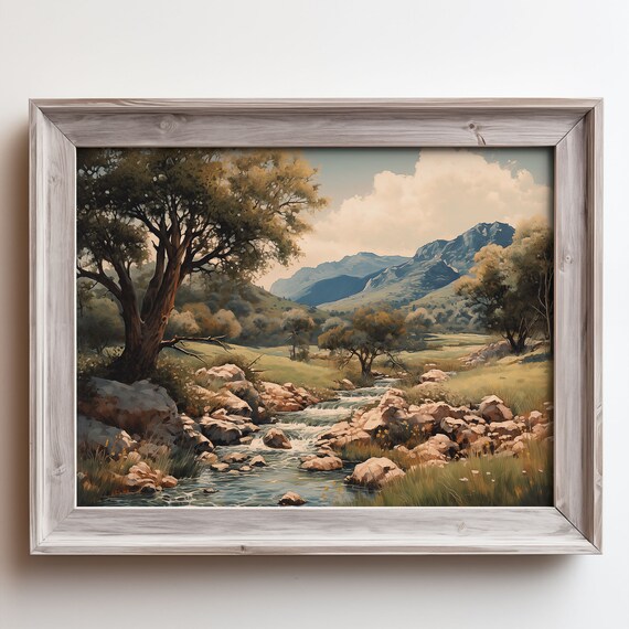 Autumn Rocky Mountain Stream Clear Creek Forest Valley Poster