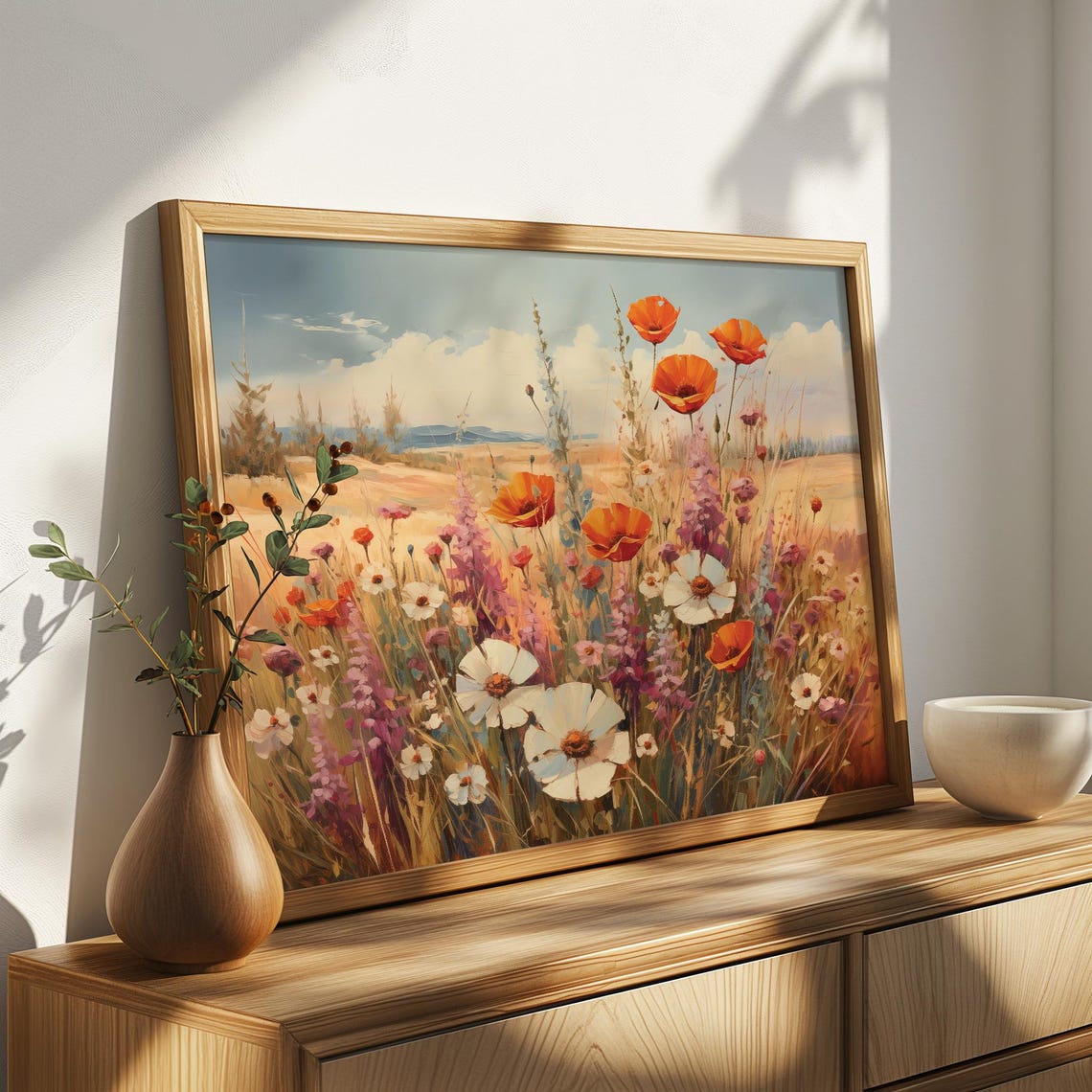 Wildflower Poppy Field Summer Bloom Meadow Garden Decor Poster - Image 4