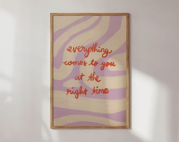 Motivational Quote Colorful Typography Poster Print