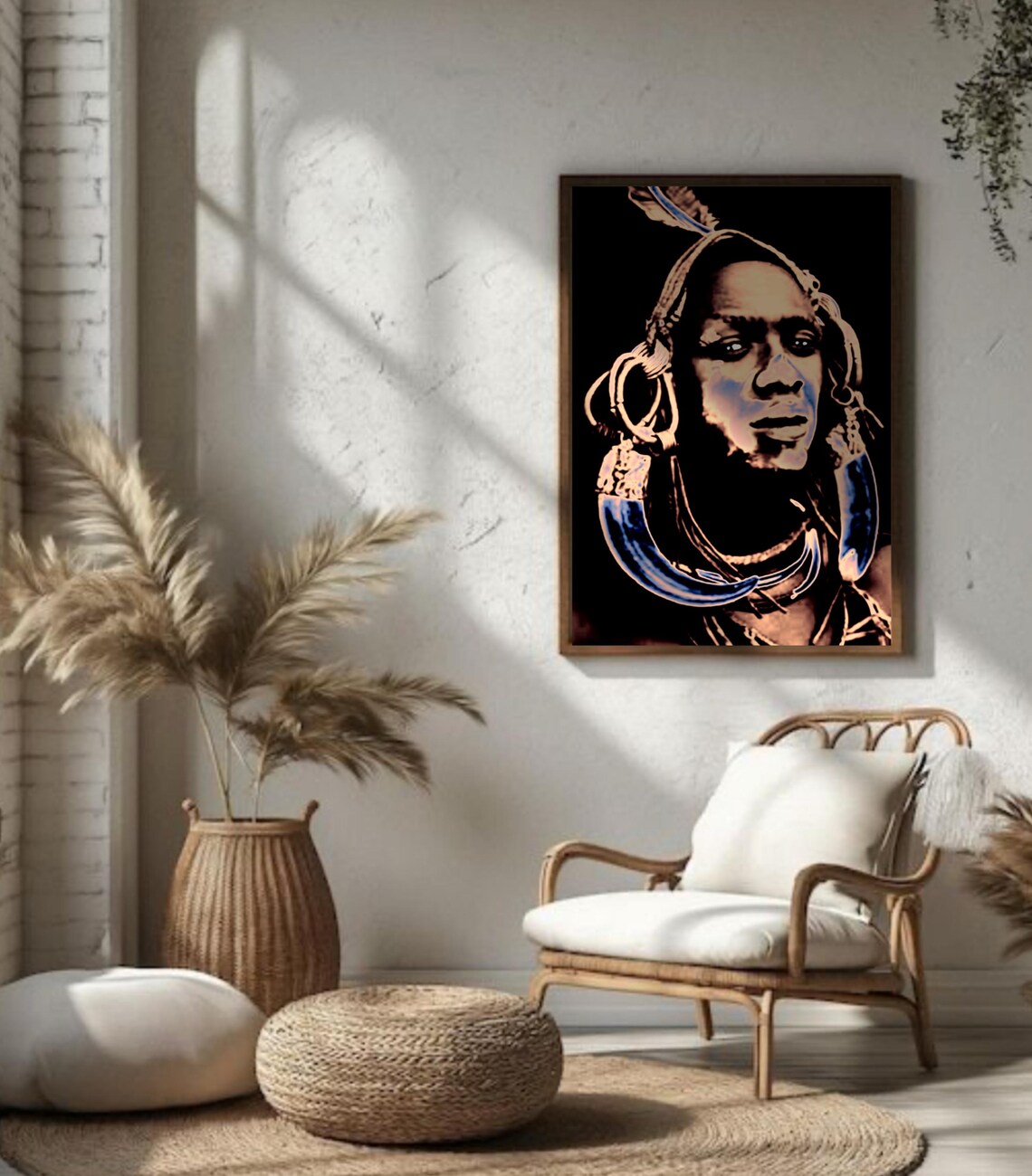 African Woman Abstract Art Print, Trendy Poster - Image 3