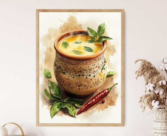 Indian Buttermilk Art Print Clay Cup With Madhubani Art Motifs