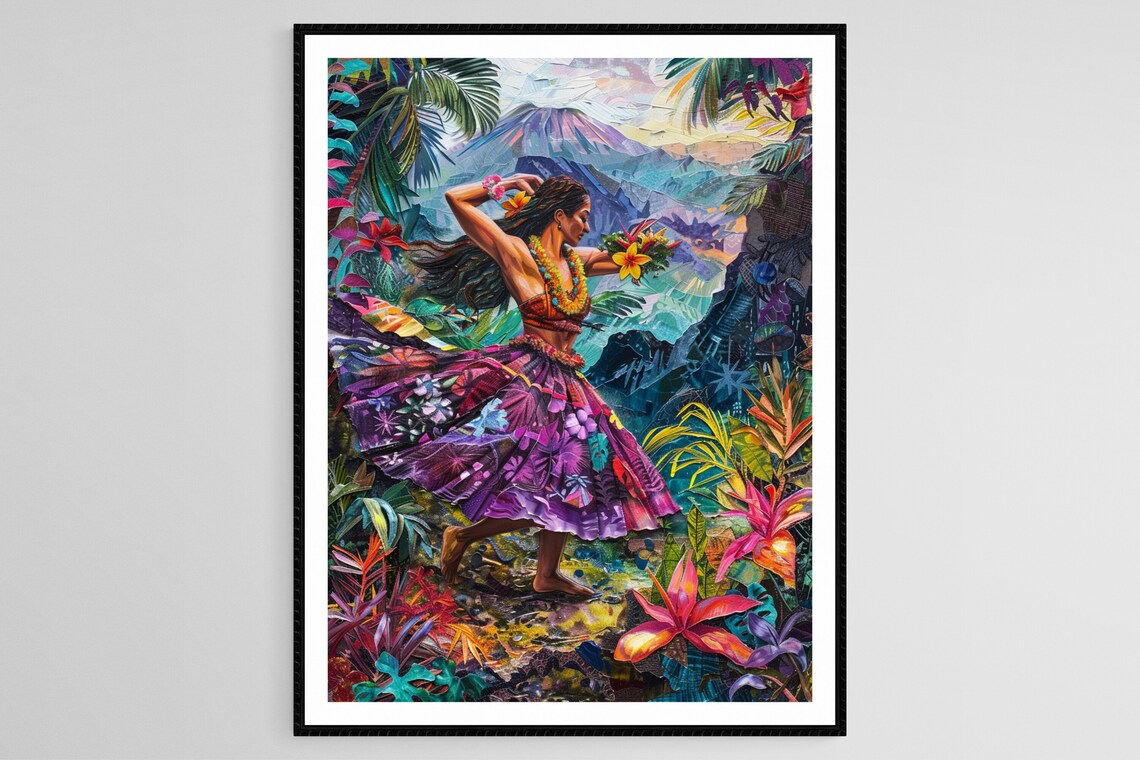 Traditional Hawaiian Hula Dancer Art Print