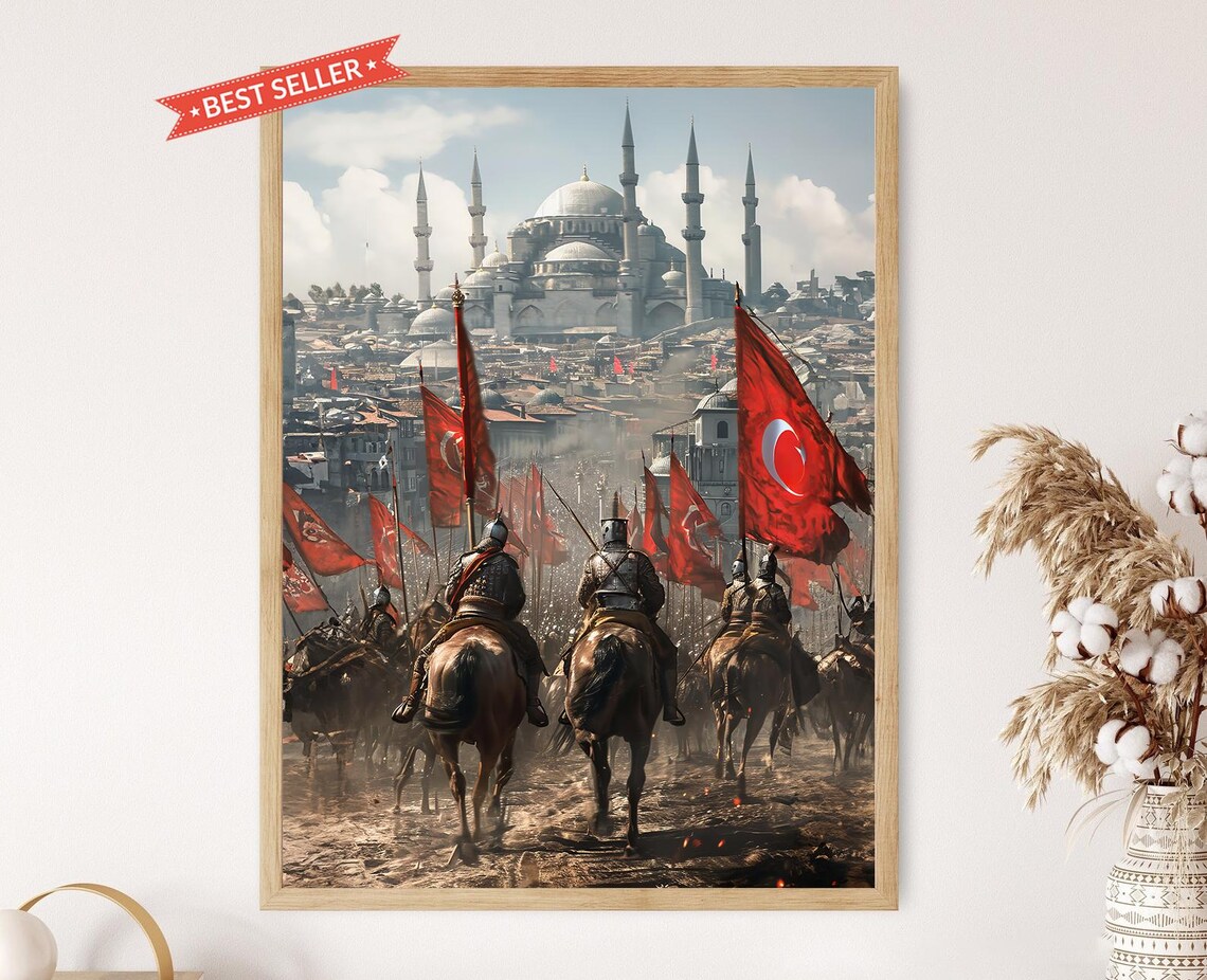 Ottoman Janissaries Entering Istanbul, Turkish Art Print