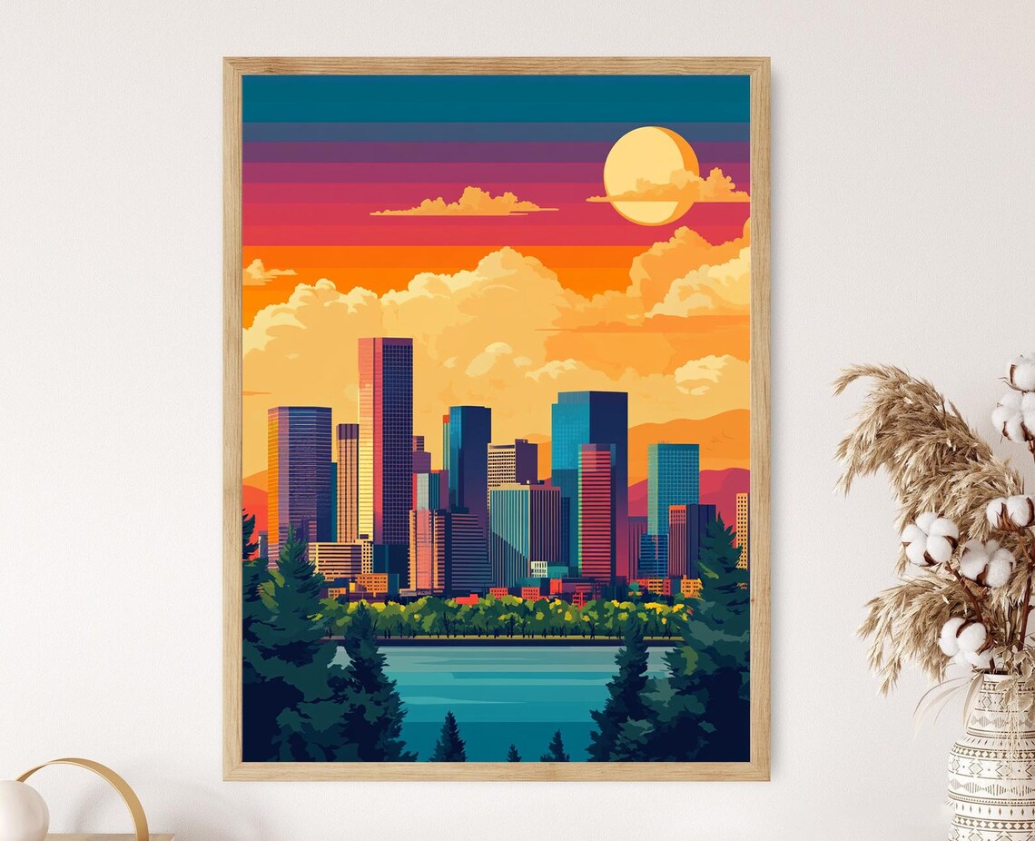 Denver City Art Print, Historic Architecture