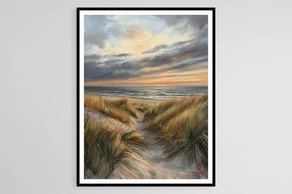 Hel Peninsula Art Print Windswept Dunes And Baltic Sunset